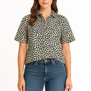 Traffic People Blouse in Dark Green